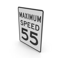 Maximum Speed 55 Sign PNG & PSD Images