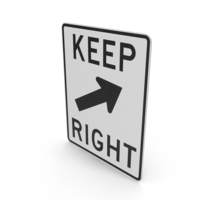 Keep Right Sign PNG & PSD Images