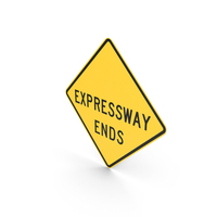 Expressway Ends Road Sign PNG & PSD Images