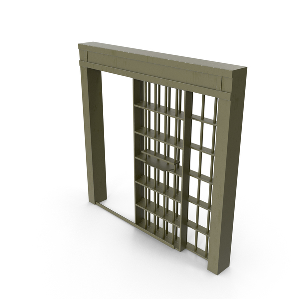 Prison Cage Green Open PNG & PSD Images
