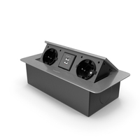 Black Double Hidden Socket PNG & PSD Images