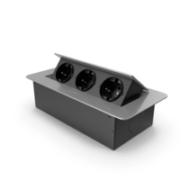 Black Triple Hidden Socket PNG & PSD Images
