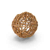 Decorative Rattan Twig Orb Hazel PNG & PSD Images