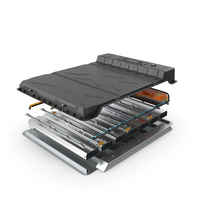Disassembled Electric Car Battery PNG & PSD Images