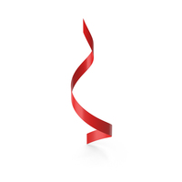 Red Curly Ribbon PNG & PSD Images