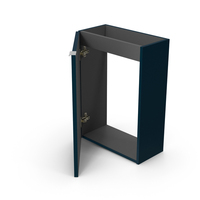 Wall Mounted Bathroom Basin Cloakroom Unit Half Open Door Blue PNG & PSD Images