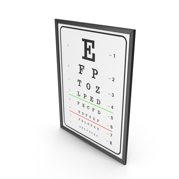 Snellen Chart PNG & PSD Images