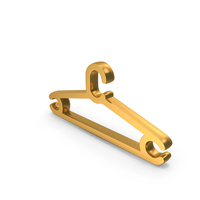 Accessory Wardrobe Clothing Hanger Icon Gold PNG & PSD Images
