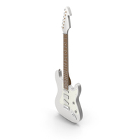 White Fender Strat Electric Guitar PNG & PSD Images