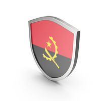 Angola Flag Shield PNG & PSD Images