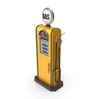 Retro Gas Pump PNG & PSD Images