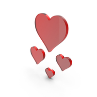 Decorative Hearts Symbol PNG & PSD Images
