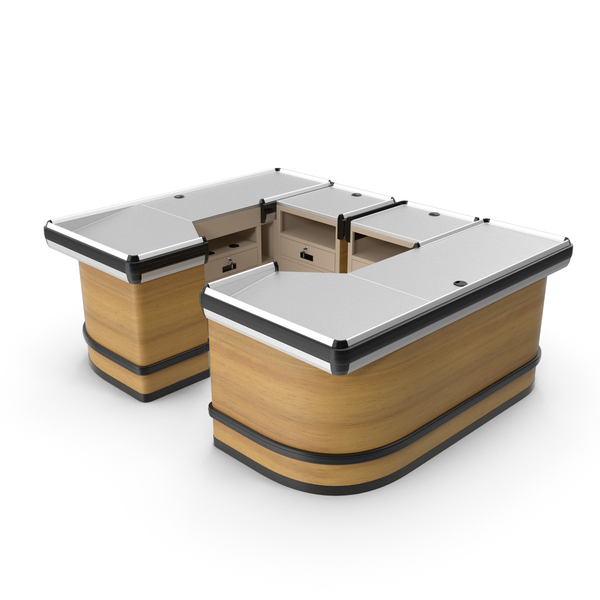 Light Wood Shop Checkout Counters PNG & PSD Images