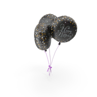 Three Happy Birthday Balloons PNG & PSD Images