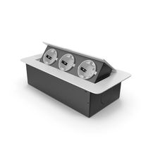 White Triple Hidden Socket PNG & PSD Images