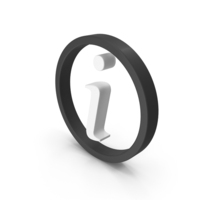 Black And White Information Symbol PNG & PSD Images