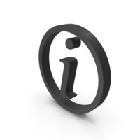 Black Information Symbol PNG & PSD Images