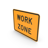 Work Zone Speed Limit Road Sign PNG & PSD Images