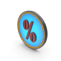 Loan Percentage Round Icon PNG & PSD Images