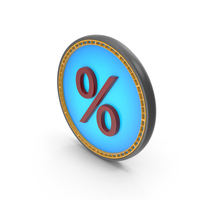 Loan Percentage Round Icon PNG & PSD Images