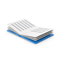 Blue Cartoony Book PNG & PSD Images