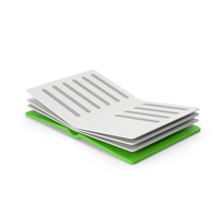 Green Cartoony Book PNG & PSD Images