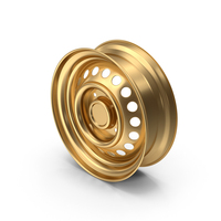 Gold Car Wheel PNG & PSD Images