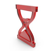 Red Glass Hourglass Symbol PNG & PSD Images