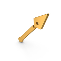 Gold Archery Arrow Icon PNG & PSD Images