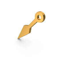 Gold Ninja Kunai Weapon Icon PNG & PSD Images