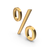 Gold Percent Icon PNG & PSD Images