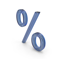Blue Glass Percent Icon PNG & PSD Images