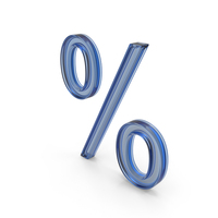 Blue Glass Percent Icon PNG & PSD Images