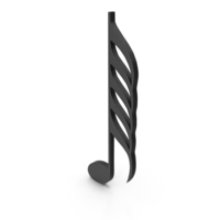 Hundred Twenty Eighth Music Note Symbol PNG & PSD Images