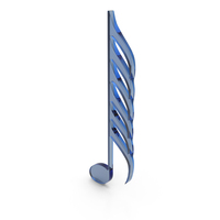 Glass Two Hundred Fifty Sixth Music Note Symbol PNG & PSD Images