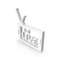 TV Live Stream Symbol PNG & PSD Images