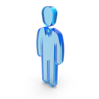 Glass Standing Man Officer Icon PNG & PSD Images