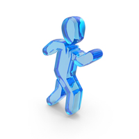 Glass Walking Man Logo PNG & PSD Images