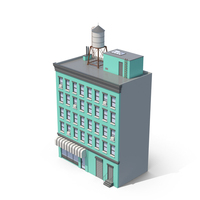 Blue Apartment Building PNG & PSD Images