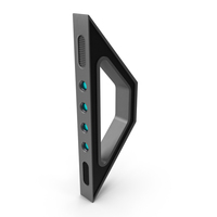 Scifi Support Element Grey PNG & PSD Images