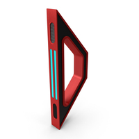 Scifi Support Element Red PNG & PSD Images