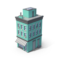 Blue Apartment Building PNG & PSD Images