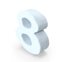 Snow Number 8 PNG & PSD Images