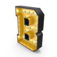 Bulb Alphabet B PNG & PSD Images