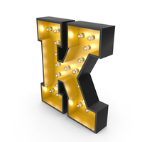 Bulb Alphabet K PNG & PSD Images