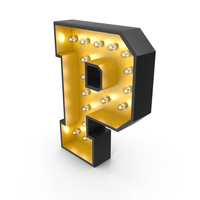 Bulb Alphabet P PNG & PSD Images