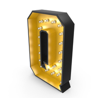 Bulb Alphabet Q PNG & PSD Images