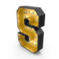 Bulb Alphabet S PNG & PSD Images