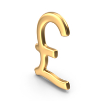 Gold Pound Sign PNG & PSD Images