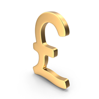Gold Pound Sign PNG & PSD Images